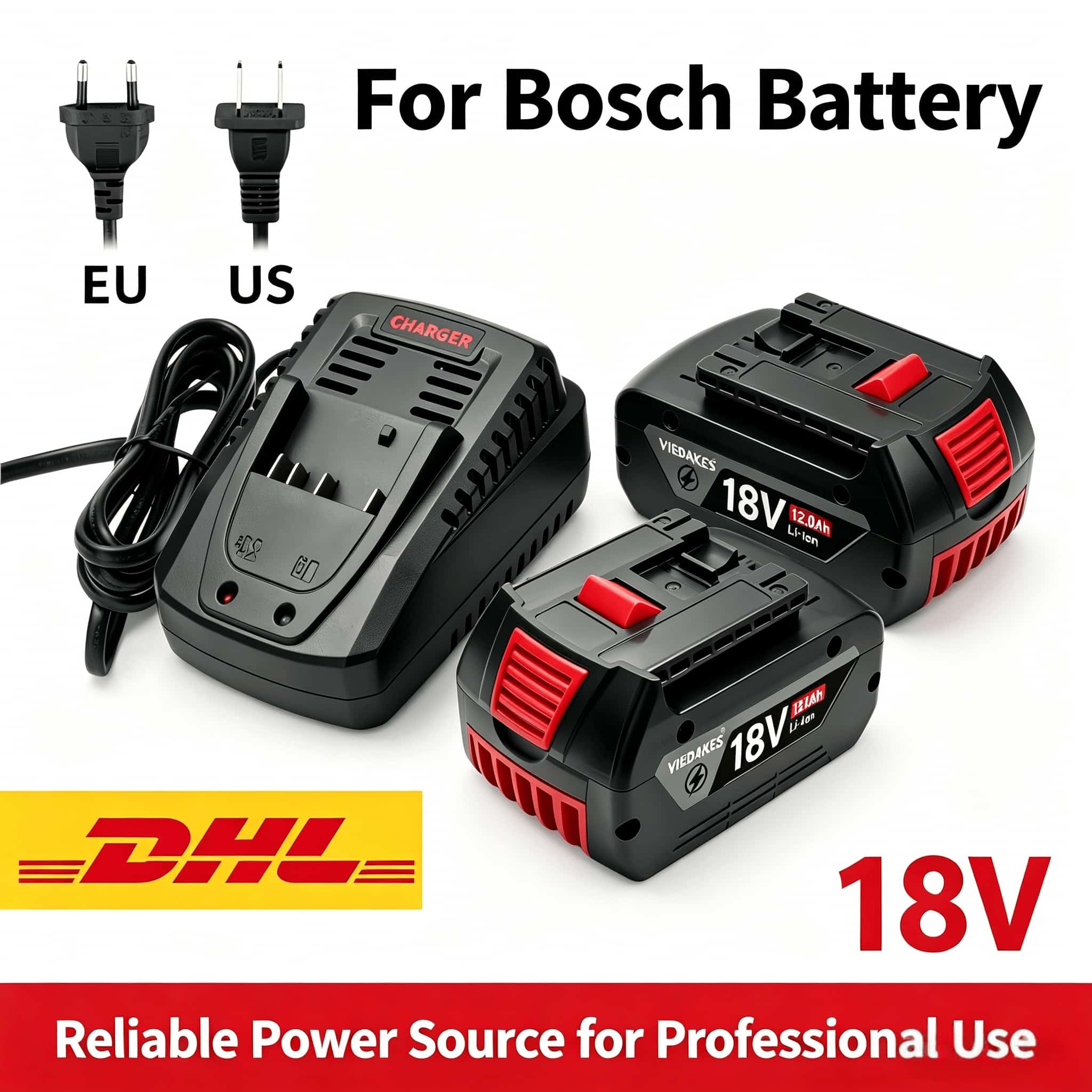 Bosch Drill Gsb 18V - Batería de repuesto para taladro eléctrico