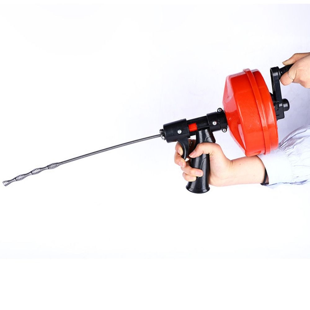 Drain Snake Flexible - Desatascador de Tuberías Profesional, Manual/Eléctrico, Flexible,