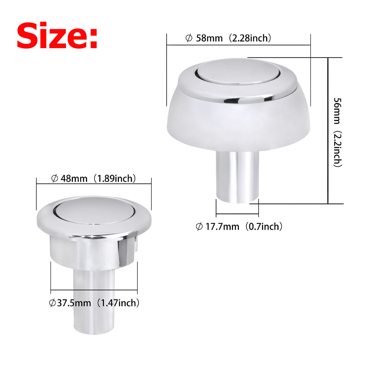 1 o 2 unidades de botón de des - Toilet Fill Valve reseña y precio